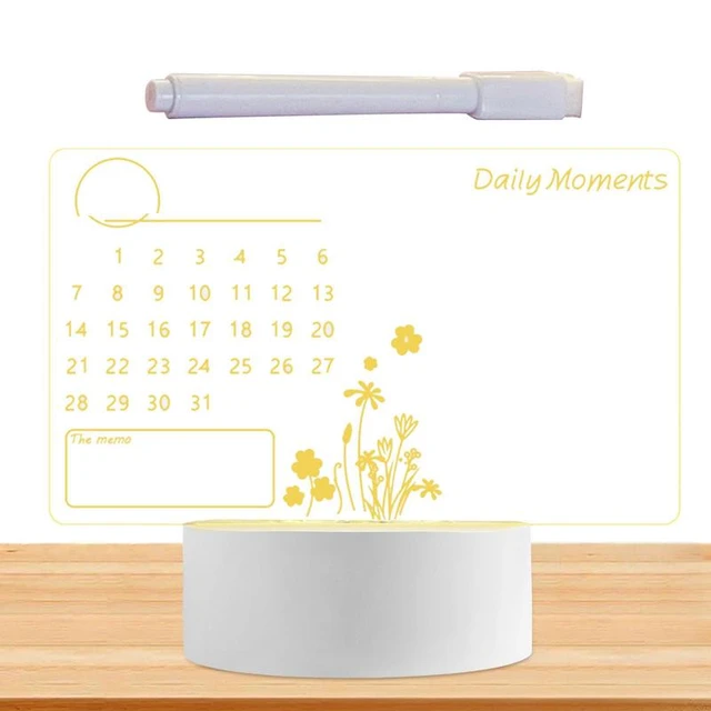 Peel And Stick Whiteboard Calendar Daily Schedule Planning Notepad Writing  Dry Erase Film Boards Office School Message Board - AliExpress