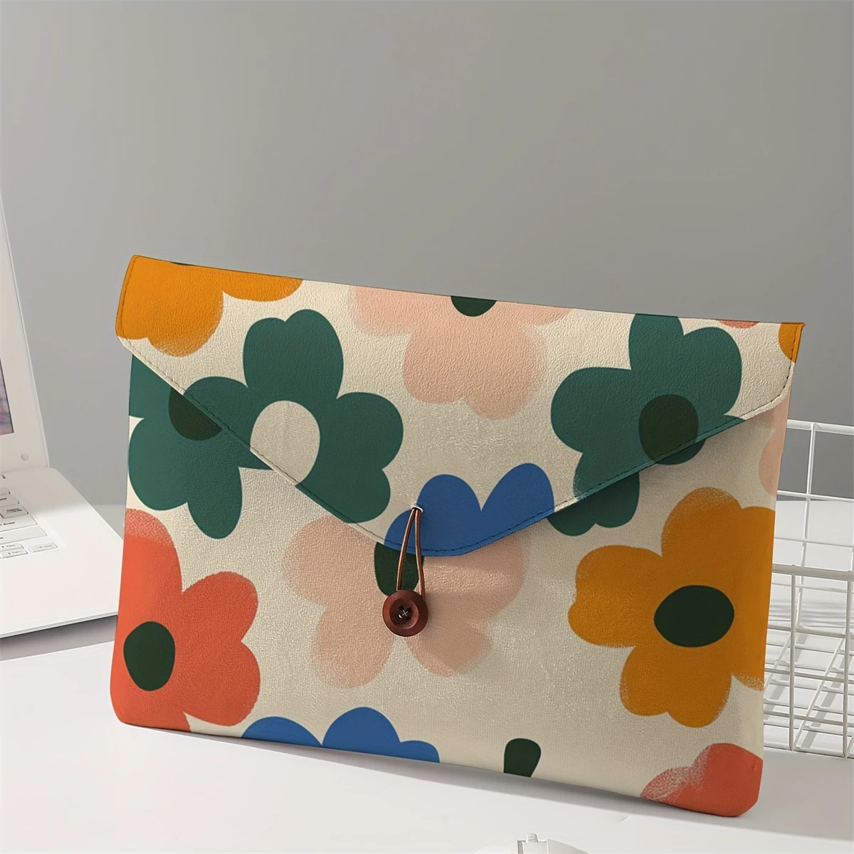 Colorful printed pattern laptop bag with soft laptop fabric cover, suitable for laptop soft cover storage and tablet storage bag