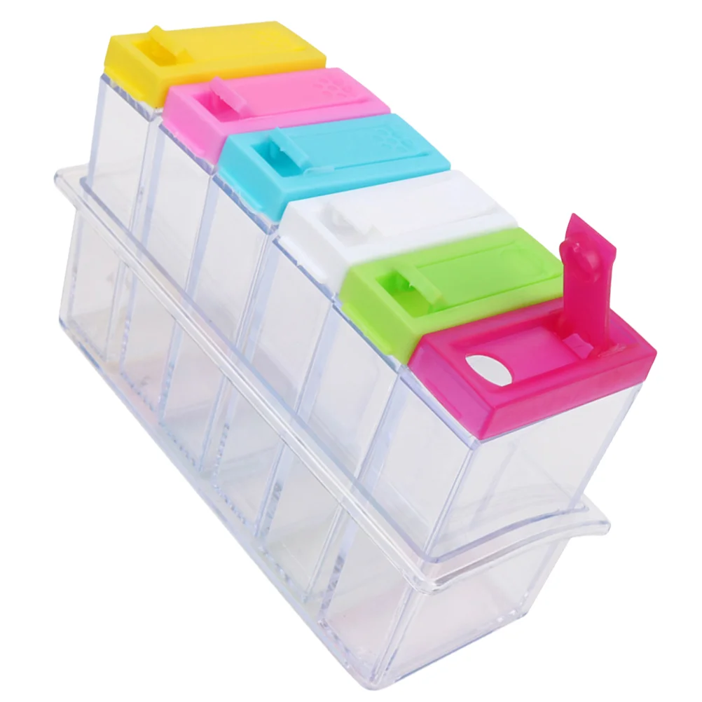 

1 Set of Multi-function Salt Shakers Seasoning Bottles Transparent Spice Shakers