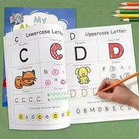 26 Letters A-Z Alphabet Phonics Words Practice Workbook Preschool Learning English Language Kindergarten Writing Coloring Book 1