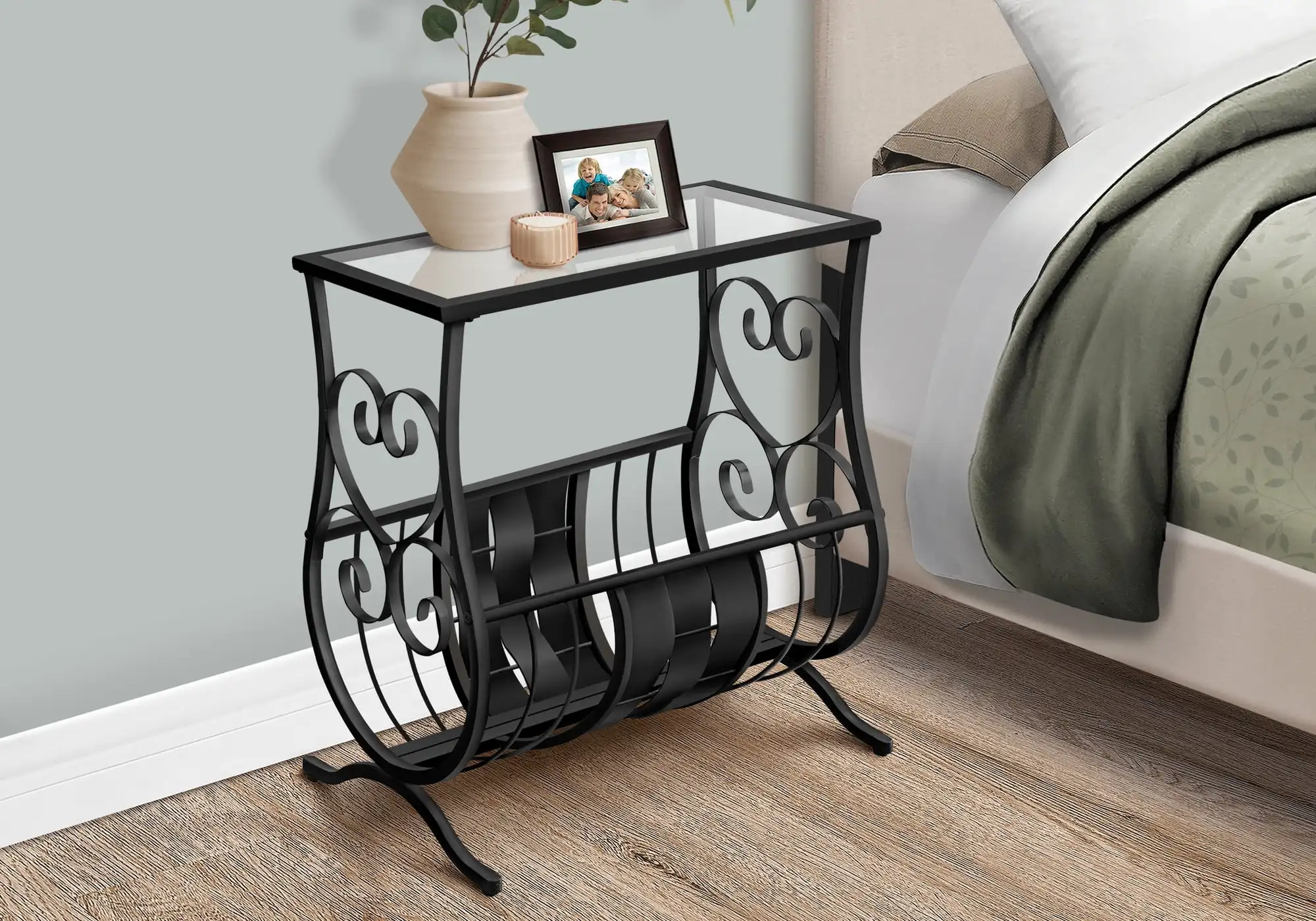 

Monarch Specialties Accent Table, Side, End, Magazine, Nightstand, Narrow, Living Room, Bedroom