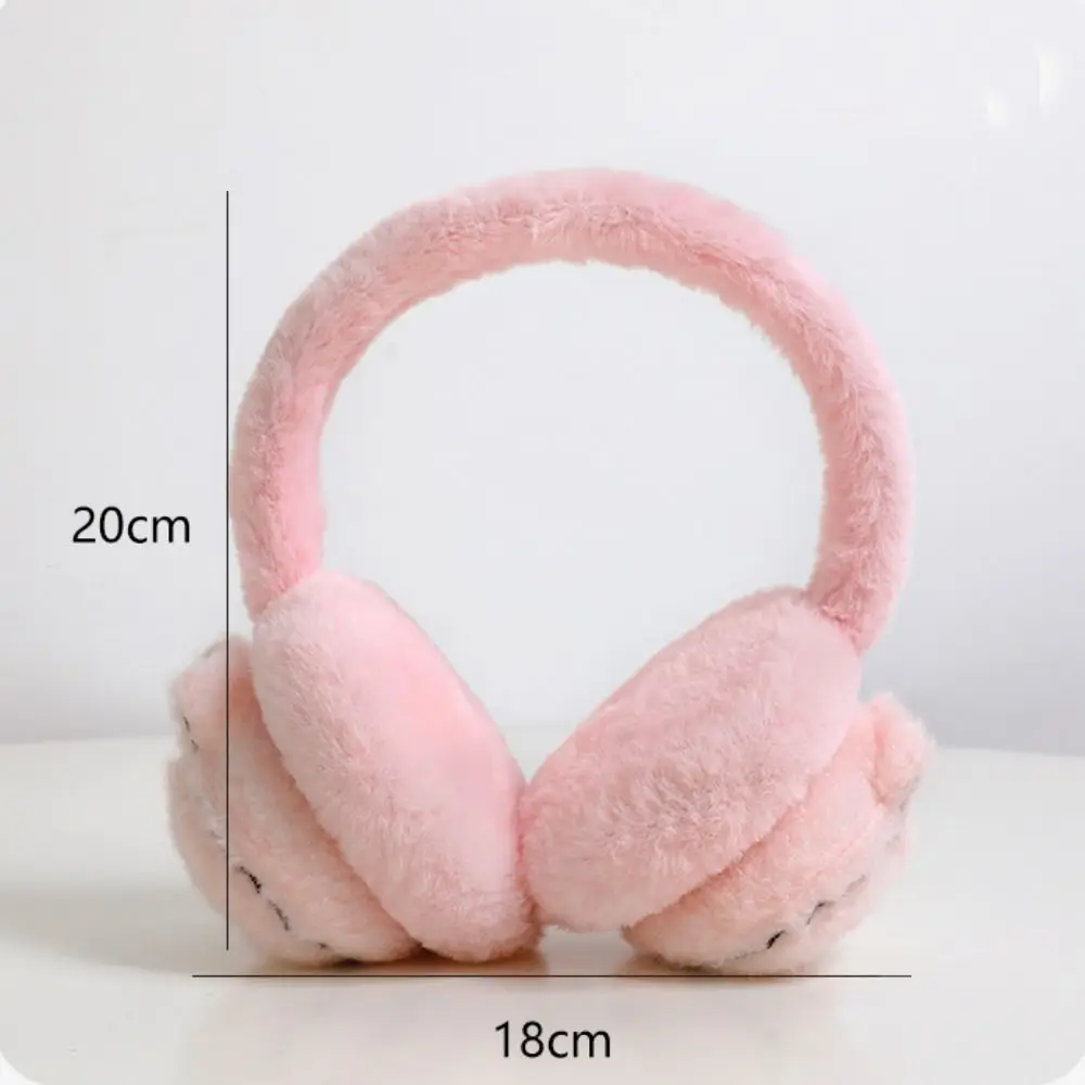 Cute Animal Plush Ear Warmer Earwrap Soft Folding Earflap Ear Cover Winter Warm Earmuff for Children Outdoor Cold Protection 1PC