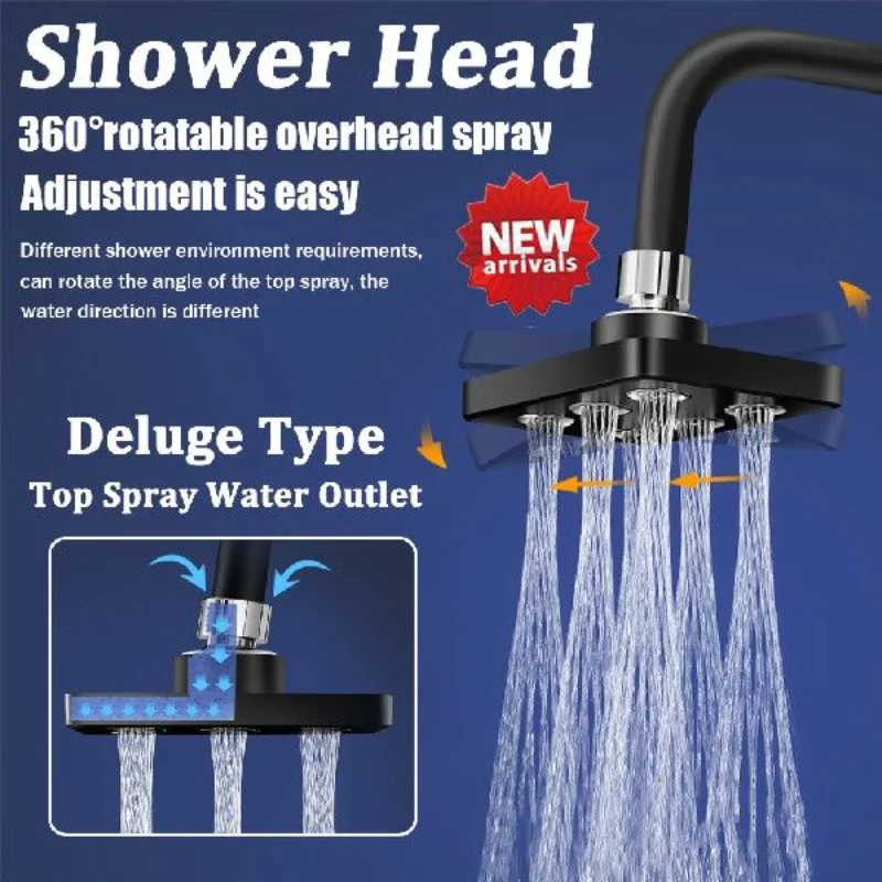 

NEW High Pressure Mini Rainshower Magic Water Flow Rainfall Shower Head Top Spray Water- saving Bathroom Accessories Showerhead