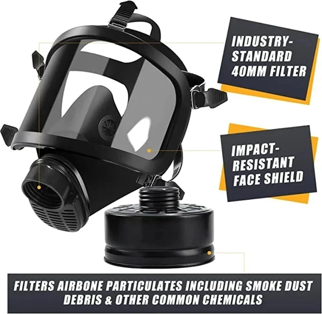 Full Face Chemical Respirator with Filter