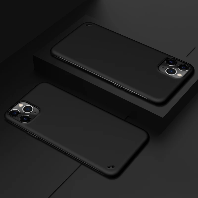 Schlanke rahmenlose Handyhülle aus Hartplastik für iPhone 15 14 13 12 Mini 11 Pro XS Max XR X 8 7 Plus SE 2022 2020 Candy Color_voghion.com