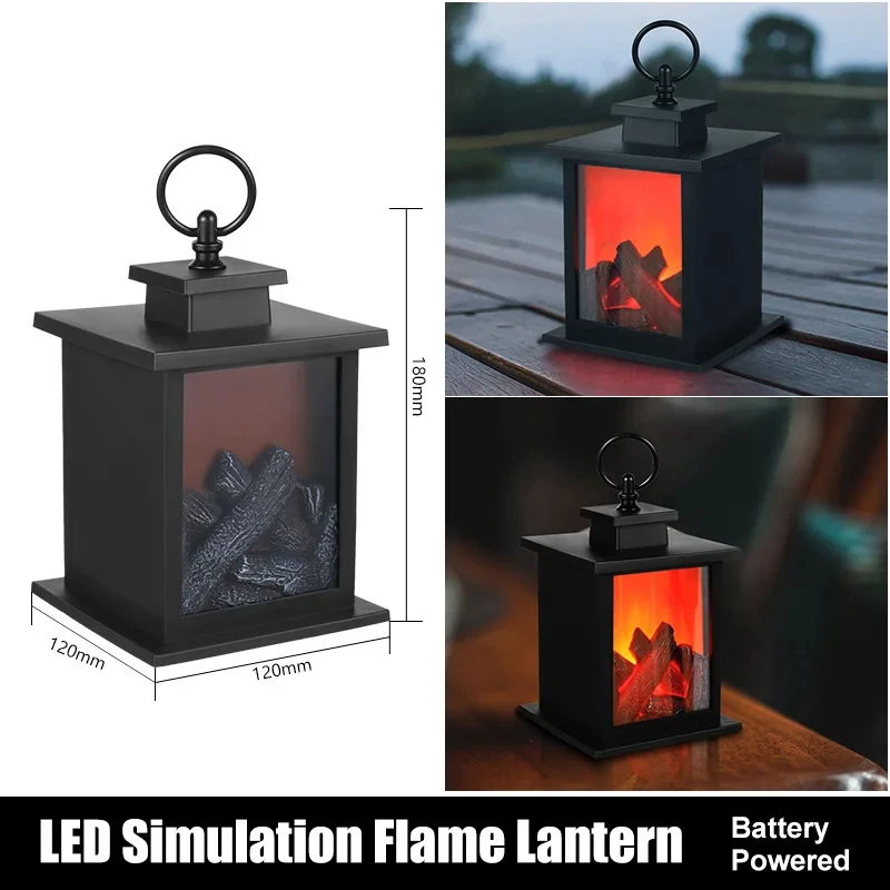 Carlo Milano Led Cheminée à Feu Batterie: Cheminée électrique Décorative Avec Effet De Flammes Réelles, Fonctionnement Sur Batterie, 27 Cm De Hauteur (led Cheminée à Piles