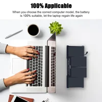 SKOWER – batterie haute Performance pour ordinateur portable Apple Macbook Air 11, 13 pouces, A1375, A1406, A1405, A1377, A1466, A1370, A1369, A1465 5
