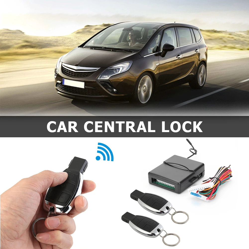 Car Central Door Lock With Wiring Remote Controller Vehicle Keyless Entry Car  Remote Control Central Locking Kit - Burglar Alarm - AliExpress