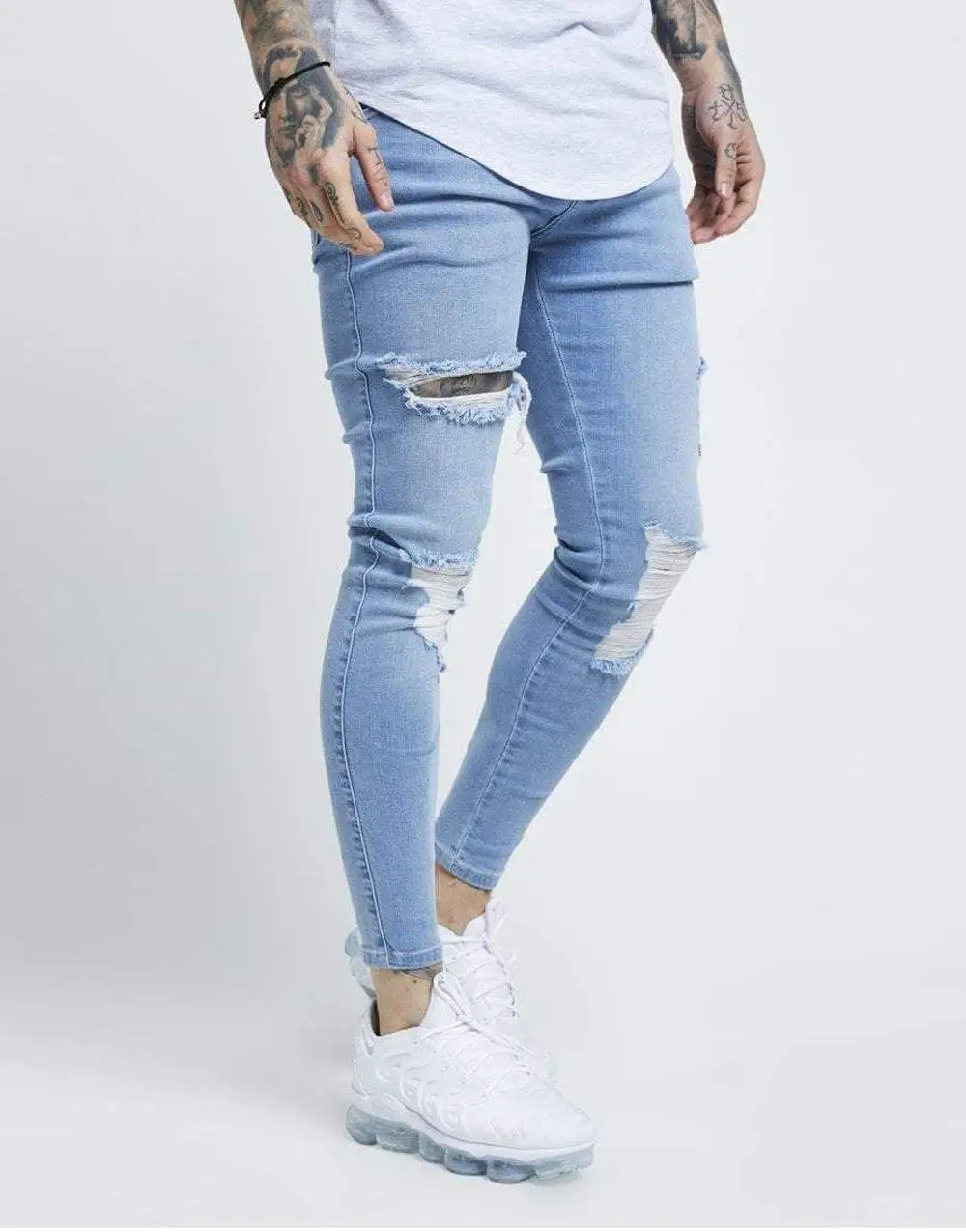 Celana Jeans Pria Denim Ketat SikSilk 