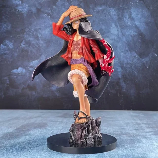 Minicloss 17cm One Piece Anime Figure Four Emperors Shanks Straw Hat Luffy  Action Figure One Piece Figurine