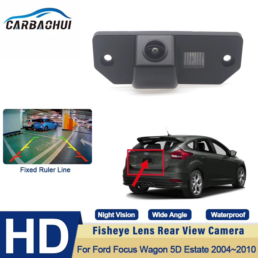 

170 ° Full HD CCD 1080P Автомобильная камера заднего вида для Ford Focus Wagon 5D Estate 2004 ~ 2008 2009 2010 ночное видение Реверсивный