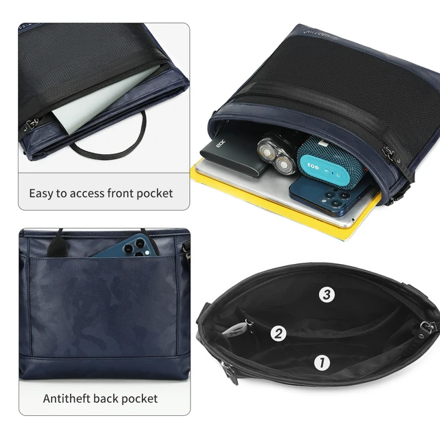 Tigernu 2022 New Men s Shoulder Bag TPU Waterproof 7 9 inch Tablet Crossing Bags