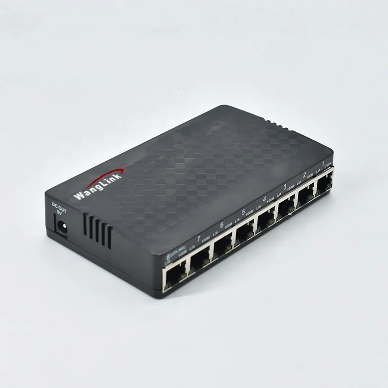 Wanglink New Version 8 Port 10/100Mbps Reverse POE with Selectabl POE Out RPOE Switch