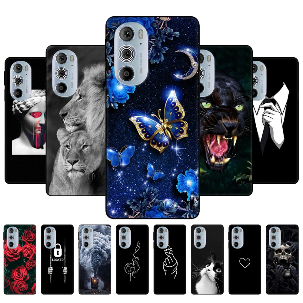 Per Motorola Edge 30 Pro Cover Posteriore Del Telefono Per Motorola Edge Plus 2022 Custodia Edge30Pro 5G Edge + Custodia Morbida In Silicone Nero Tpu