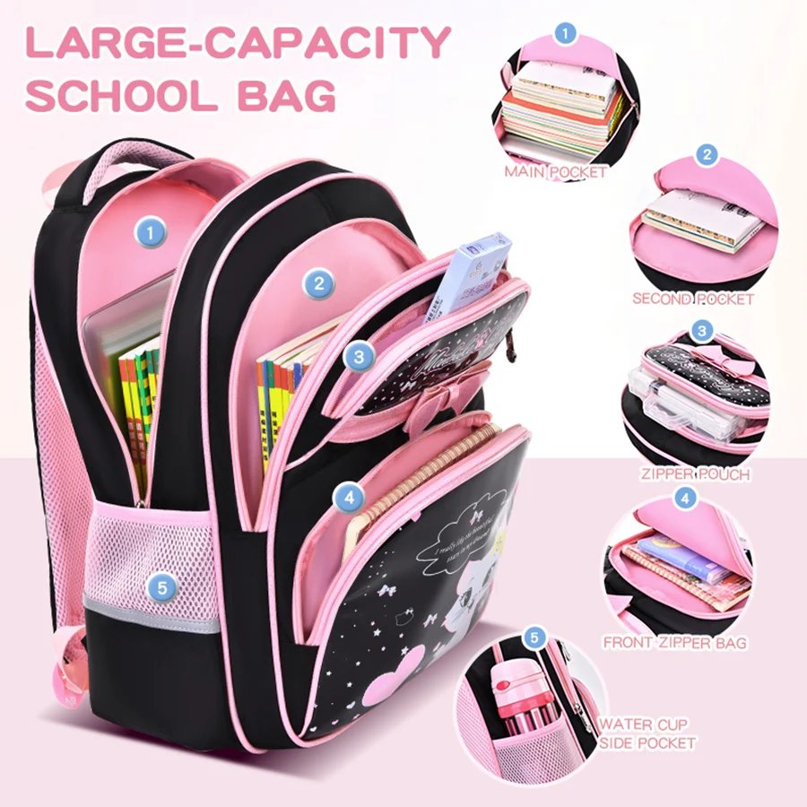 Children's Shoulder Bag Elementary School Students Schoolbag Girls