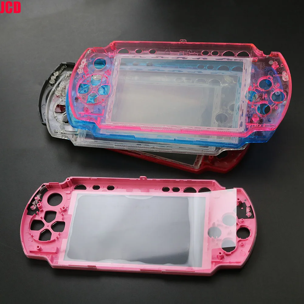 JCD 투명 보호대 전면 케이스, PSP 1000 PSP1000 게임 콘솔 페이스 플레이트 케이스, 컬러 케이스, 신제품, 1 개