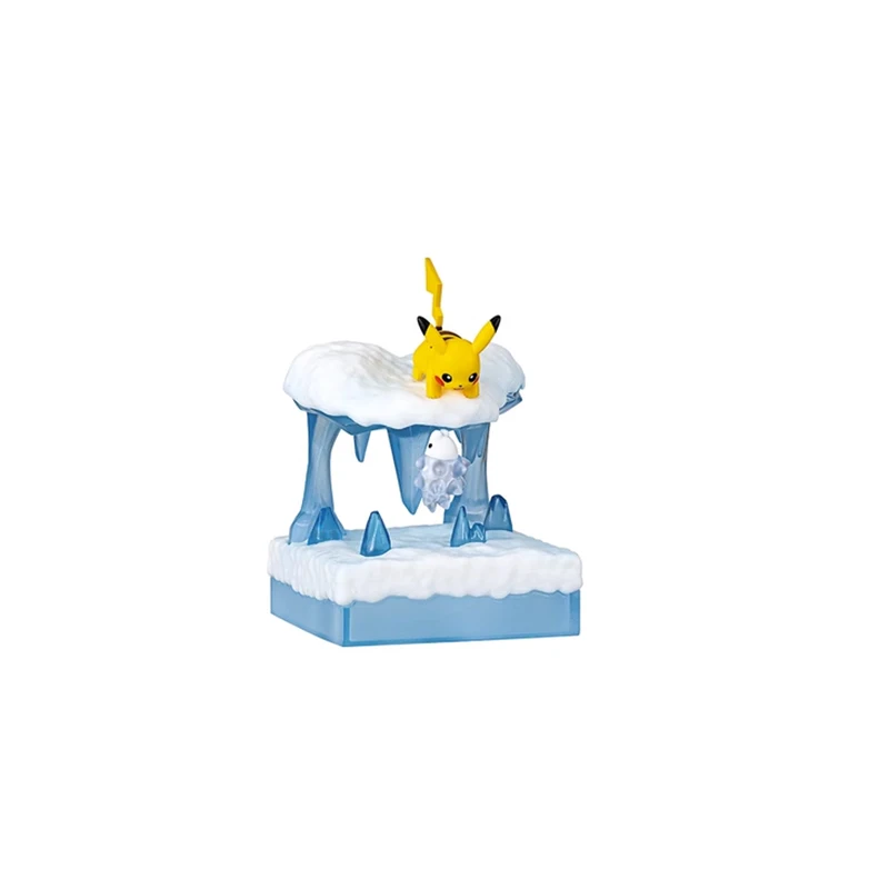 thumbnail image 1 of Pokémon Town 3 Sea Breeze Path Frozen Snow Fields Pokemon Figure Meowstic Espeon Buizel Sudowoodo Glaceon Action Figures PVC Toy, 1 of 5