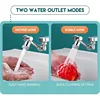 Faucet Extender 1080° Swivel Water Tap Nozzle Faucet Sprayer Universal Bathroom Mixer Aerator 2 Spray Modes Kitchen Sink Faucet 4