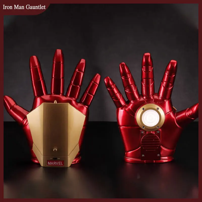 

Marvel Iron Man Gauntlet Iron Man gloves Halloween Avengers 4 Endgame Cosplay Latex Gloves Weapon Action Figure Kids Toy