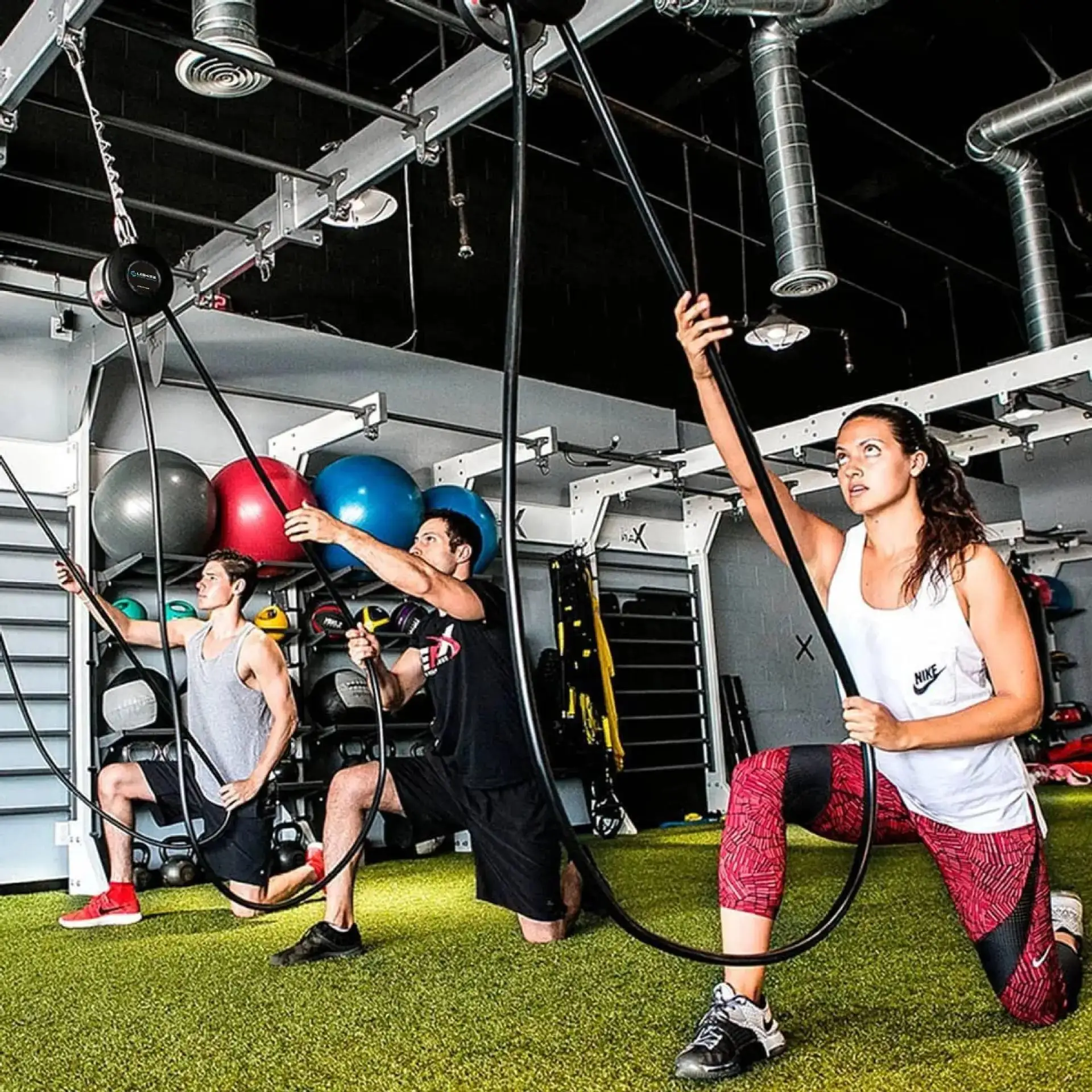 Suspension Endless Rope Trainer Core Power Training Hanging Easy And Exercise Home Or Gym Resistance Magnetic Control 6 Levels gym workout rope