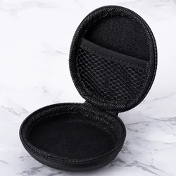 Compact Earphone and Accessory Storage Case - Hard Shell Carrying Bag (Black)