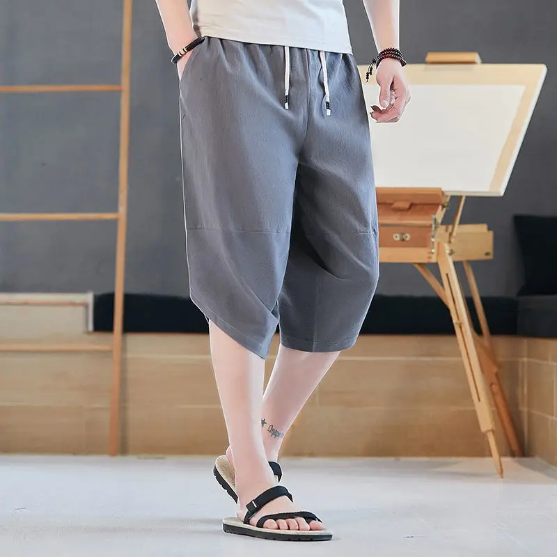 Koreon Summer Men All-match Oversize Casual Shorts Streetwear Fashion New Solid Big Size Essentials Male Sports Short Pants 5XL