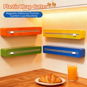 Taglierina per pellicole alimentari da cucina, macchina per imballaggio alimentare a parete, compatibile con varie pellicole per imballaggio, colori disponibili.