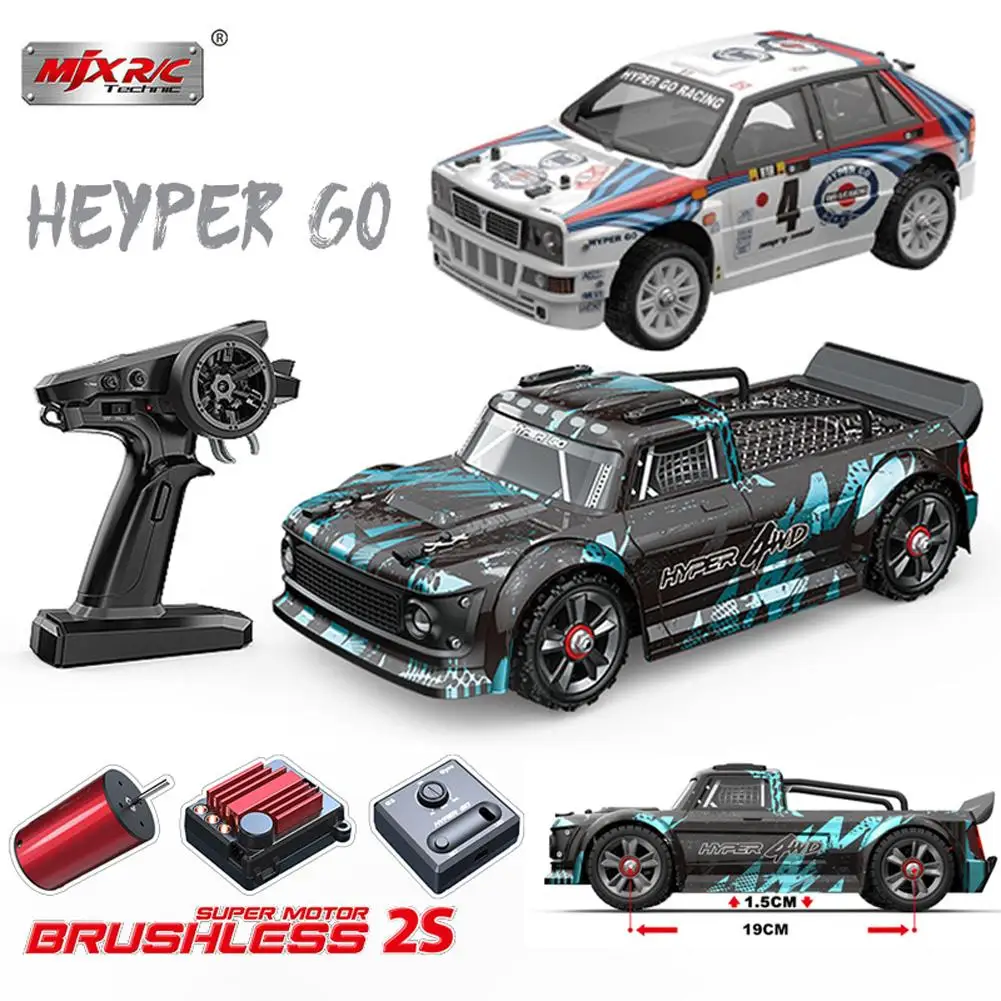 

Mjx Hyper 14301/14302 Brushless Rc Car 1/14 2.4g Remote Control Pickup 4wd High-speed Esc Drift Off-road Vehicle Boy Toys