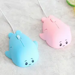 Optical Mice Children Mice With Wire Mouse Fashionable Cute Animal Dolphin Shape USB Mouse For PC Laptop Computer
