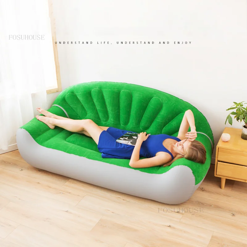 Portable Apartment Cloakroom Hotel Sofas Modern Bedroom Dormitory Backrest Armchairs Shopping Mall Coffee Shop Inflatable Sofa T