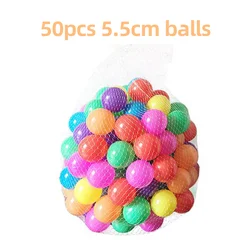 Eco - Friendly Soft Ocean Balls - 20 Pack of 5.5cm Safe Play Balls for Baby Playpens and Dry Pools (50pcs 5.5cm)