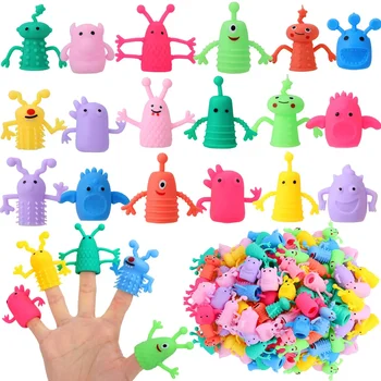 Cute Monster Finger Toppers – Soft Stretchy Fidget Toys (5/10/20 PCS) 1