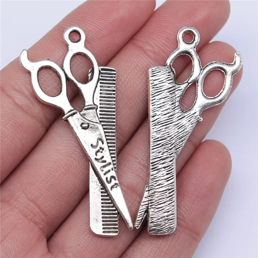 20pcs Scissors Charms Tibetan Silver Color Pendants Antique Jewelry Making DIY Handmade Craft Pendant 