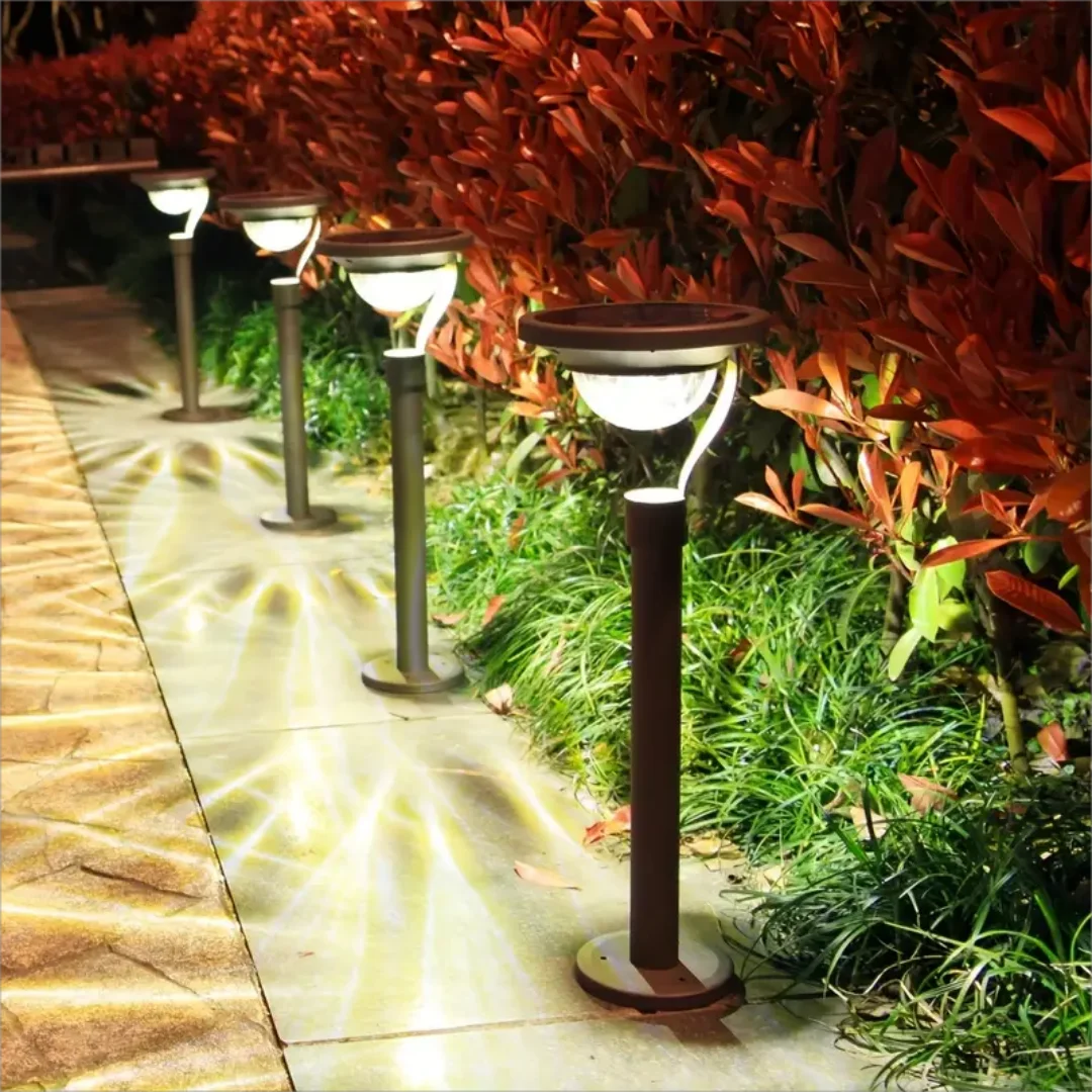 Solar Garden Light 1pc Solar Garden Light Super Bright Solar Lawn Light Dual Purpose White Warm Light Switch Solar LED Landscape
