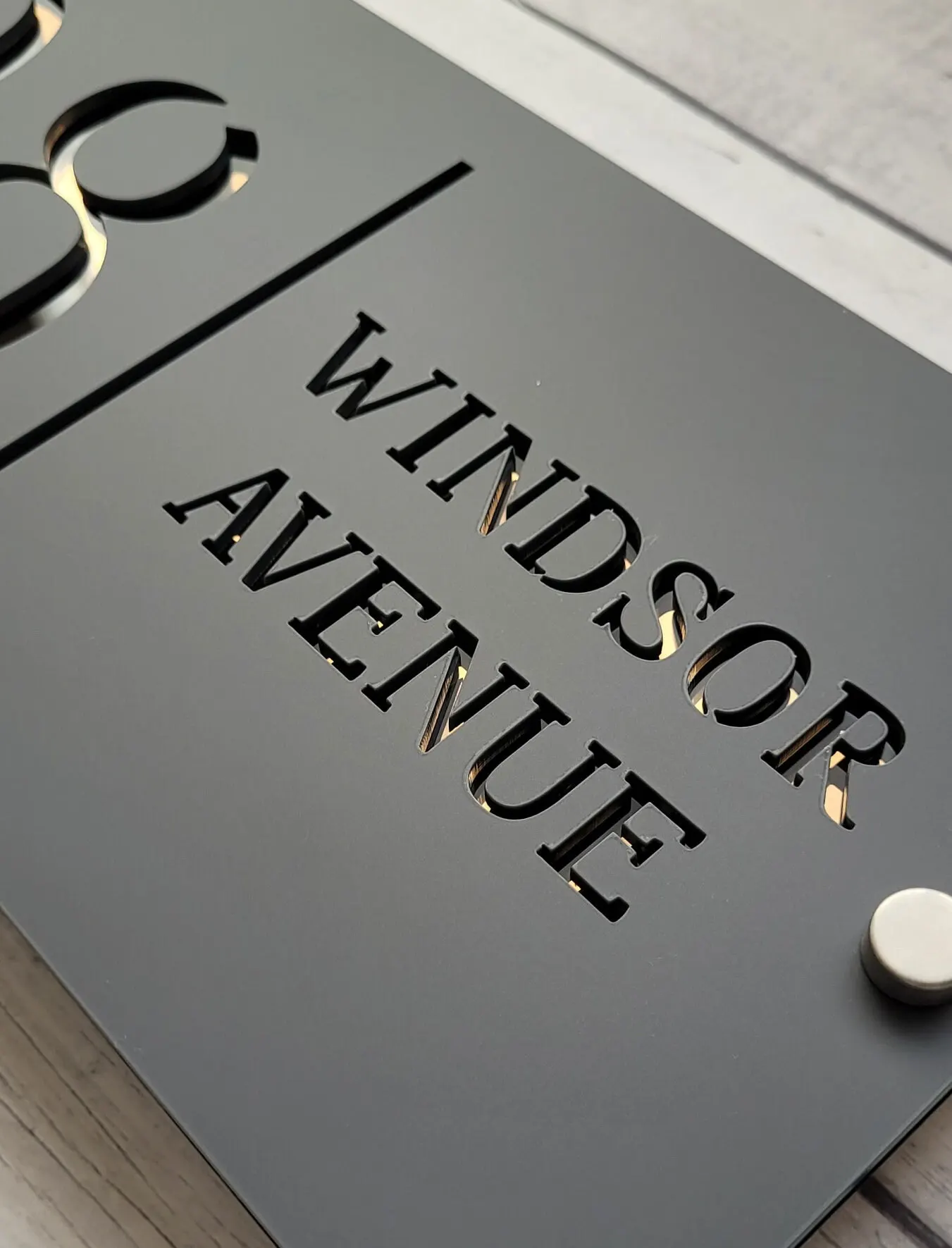 Acrylic Plaque Address Sign Residential House Nameplate Personalized Custom Laser Engraving house number signs door signs house wall plaques number plate