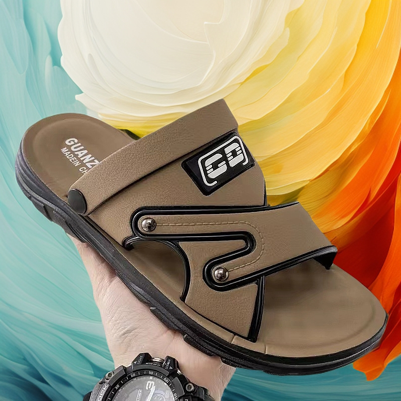 New Summer Men's Thick-soled Non-slippery Comfortable Soft-soled Outer Wear Driver Work Dual-purpose Beach Sandals