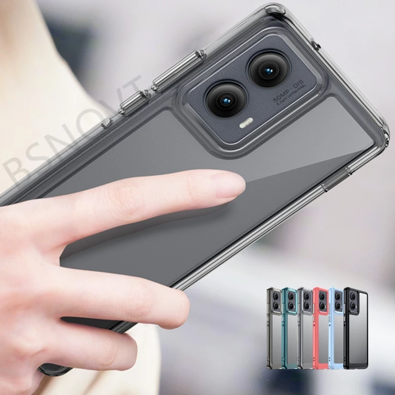 Transparent Shockproof Phone Case Cover - Clear Back Protective s
