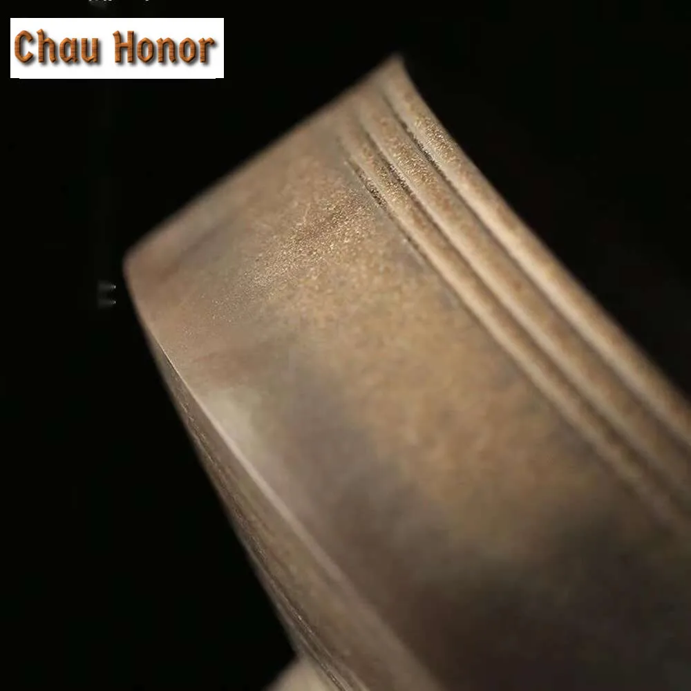 1000ml Handmade Iron Rust Glazed Jianshui Creative Tea Wash Writing-brush Washer Tea Residue Barrel Chaxi Supplies Ornaments