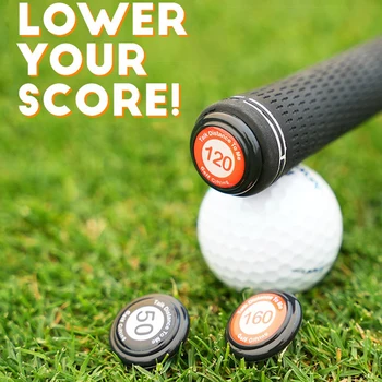 20 Pz/set Pennarello per Palline da Golf per Mazze da Golf Segna Conosci la Distanza Adatto a Tutte le Impugnature delle Mazze Aumenta le Punteggio del Golf Ausili per l'allenamento