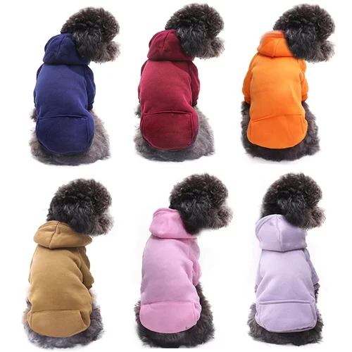 소형견용 애완견 옷, 고양이 옷, 따뜻한 옷, 개 코트, 강아지 복장, 대형견 후드, 치와와 2