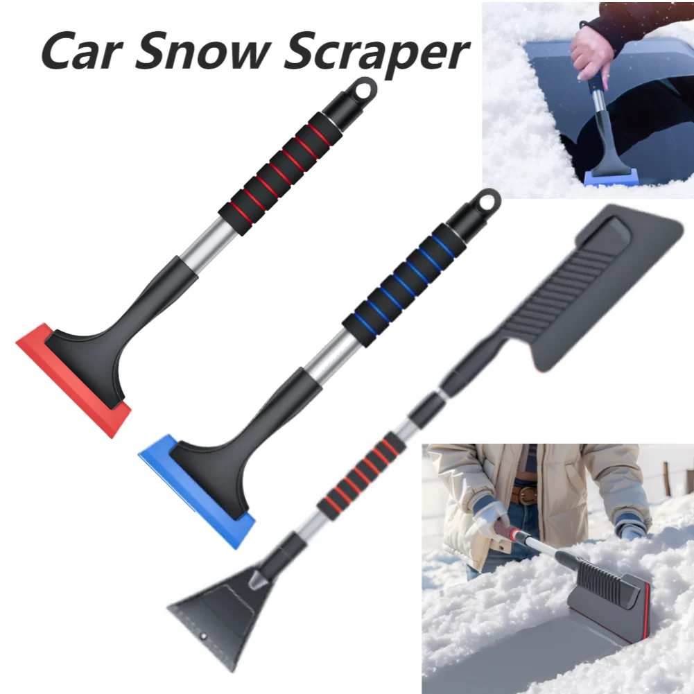 Extendable Ice Scraper Sponge Handle Auto Ice Remover Ergonomic Car Window Snow Remover Windscreen Protection Accessories