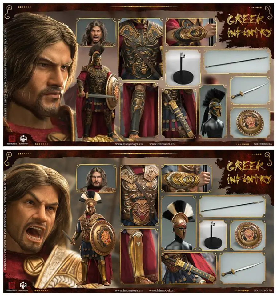 1/6 Scale HHMODEL HH18047 Imperial Corps Greek Infantry Model Soldier Set Collection Photography 12Inch Action Figure Body Doll