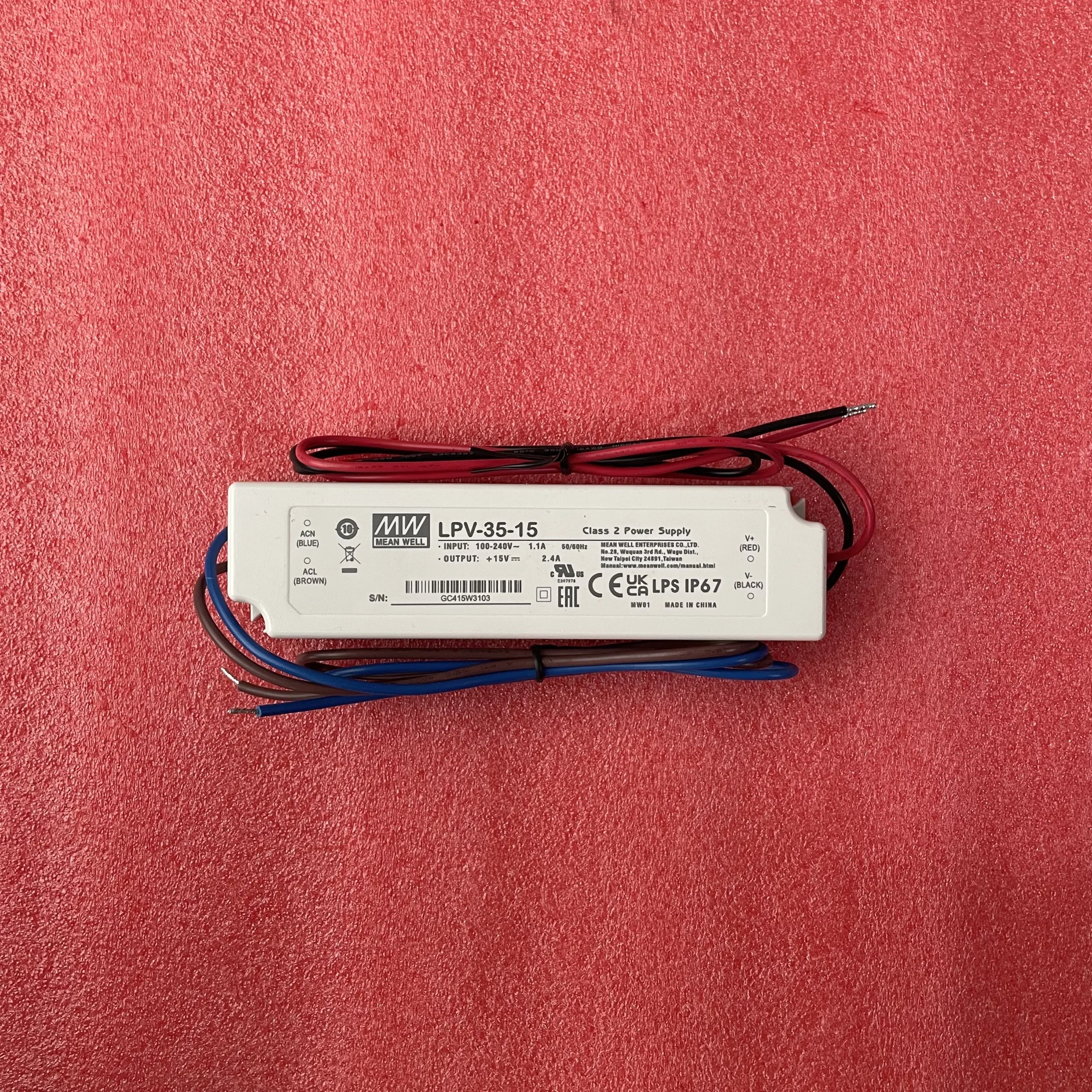 Versatile Meanwell LED Power Supply - Multiple Voltage Options Available