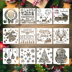 12 - Piece Reusable Plastic Stencil Set for DIY Crafting and Stationery Projects (Style 7)