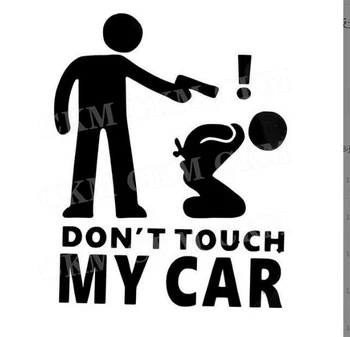 Adesivo per auto - Non toccare la mia auto Adesivi decorativi per auto personalizzati divertenti creativi Decorazione per vetri per finestre di bellezza per auto