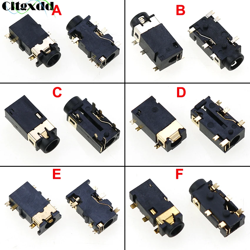 

Cltgxdd 1pcs 3.5mm Jack Female Audio Connector 6 Pin DIP SMD Headphone Jack Socket PJ-342 PJ342 PJ-242 Audio Port