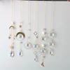 1PCS Moon AB Crystal Suncatcher Window Sun Catchers Hanging Prisms Pendant Light Catcher Rainbow Maker Home Garden Decoration 5