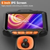 4-Way Articulating Endoscope 5’’Screen HD1080P 6.2MM All Way Joystick 360° Rotation Camera Car Inspection Borescope 32GB TF Card 3