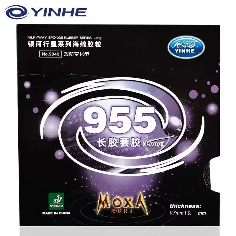 Table Tennis Rubber Table Tennis Equipment Table Tennis Sponge Original YINHE 955 Pimples Long Table Tennis Rubber Defensive Control Galaxy Pips Long Ping Pong Sponge Rubbers