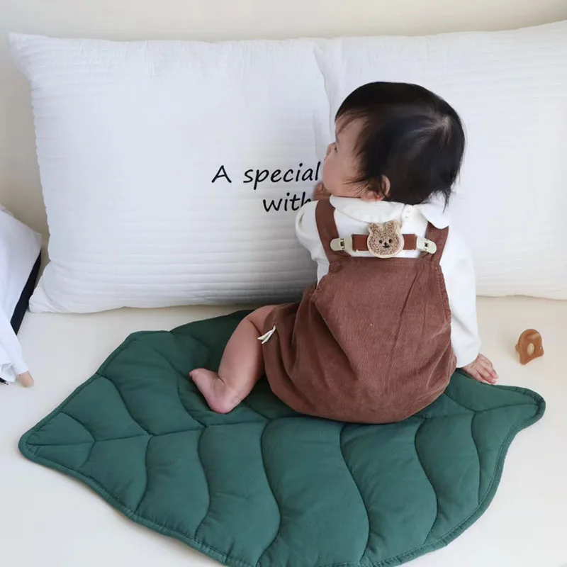어린이용 부드러운 코튼 바닥 깔개, 크롤링 매트 담요, 양면 사용 수면 패드, 가을 겨울 홈 장식